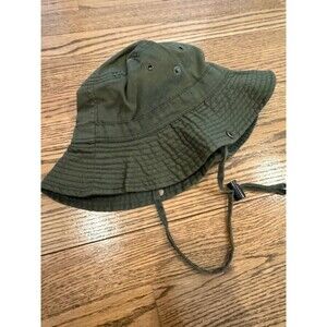 Olive Bucket Hat w/ Strap